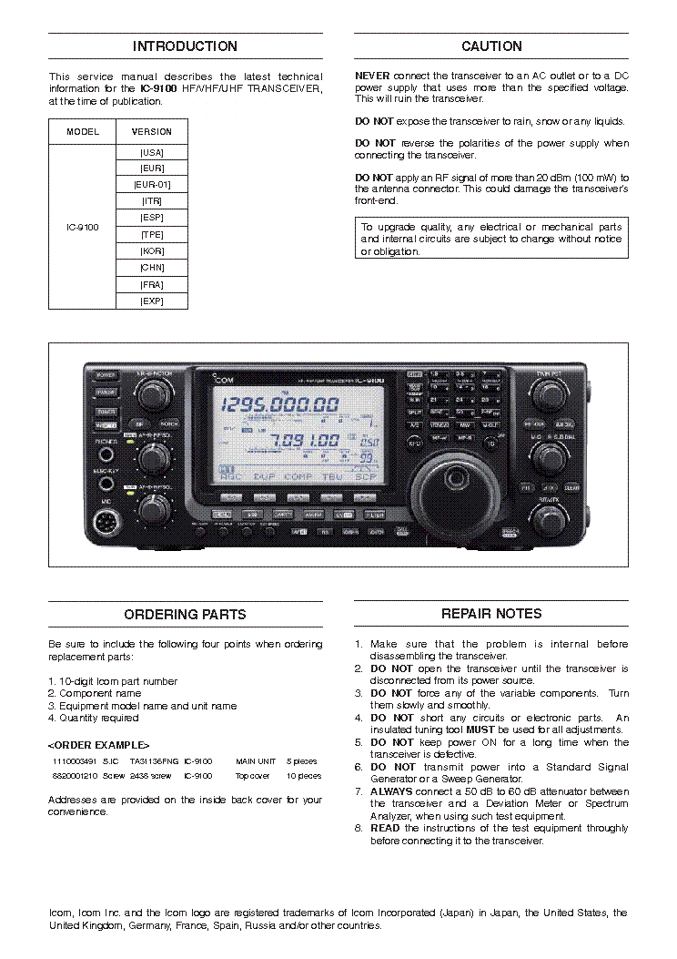 icom 746 service manual